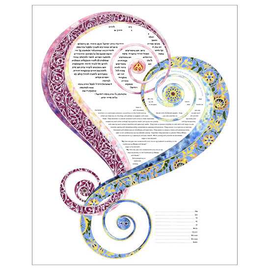 One Heart Ketubah