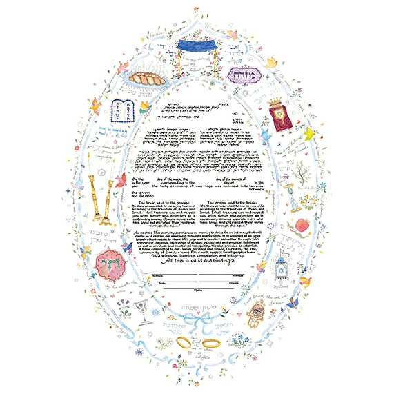 Oval Traditions Ketubah