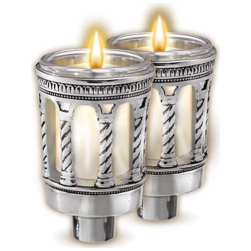 Palace Silver-Plated Neronim Holders 3"