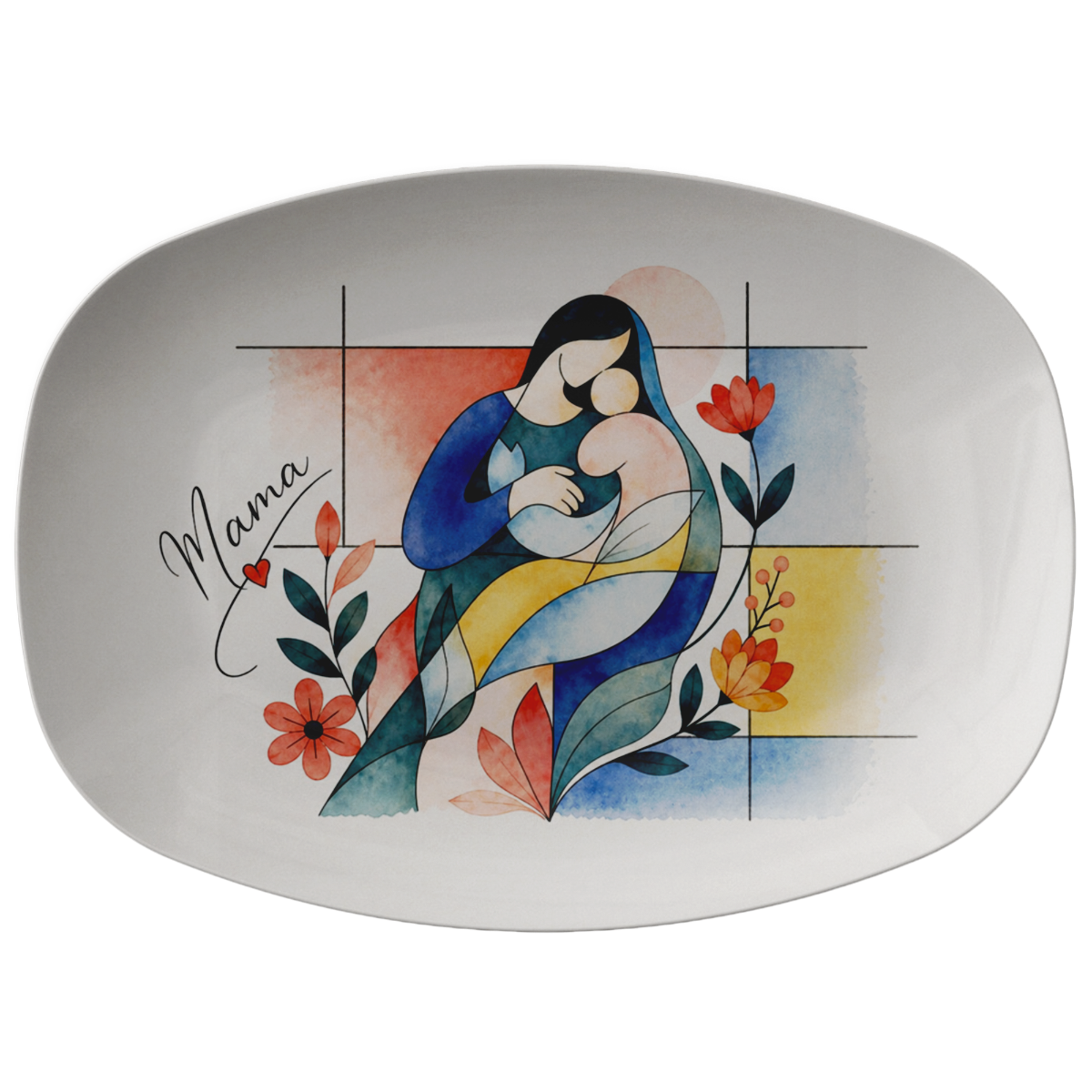 Pastel Mother & Baby Platter