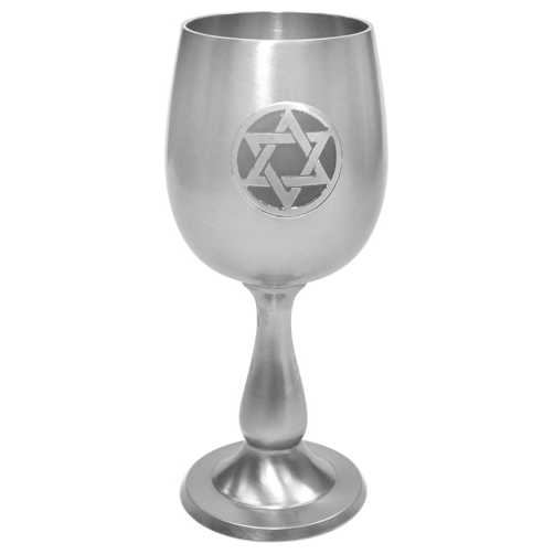 Pewter Star Of David Kiddush Cup