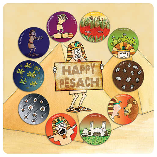 10 Plague Passover Pvc Placemat -Perfect For Passover