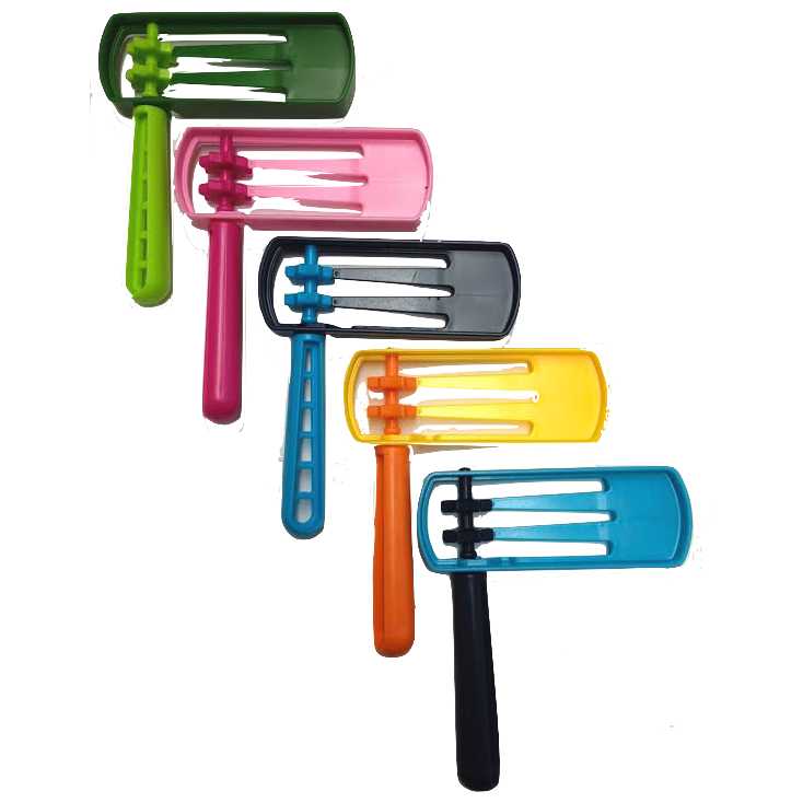 5-Pack Purim Gragger Metal Grogger Noisemaker Assorted Colors and Shapes 