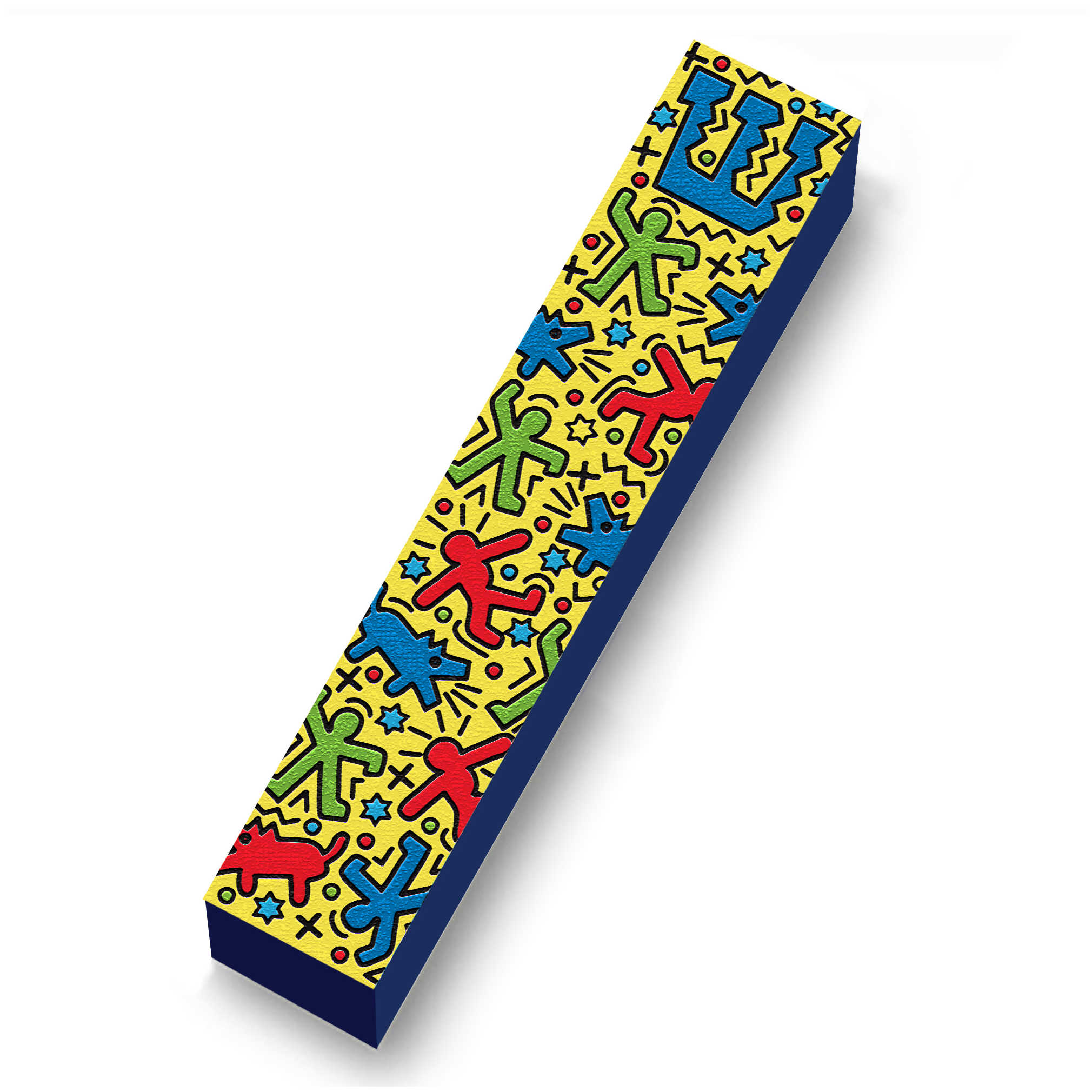 Pop Art Wood Mezuzah Case