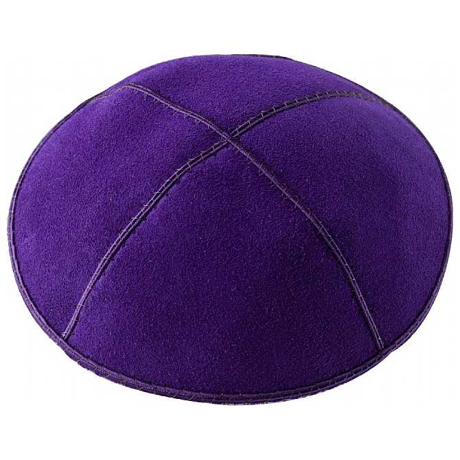 Purple Suede Kippah