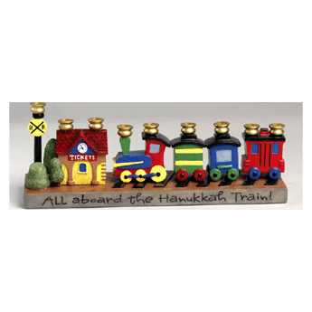 Railroad Train Menorah -Perfect For Hanukkah