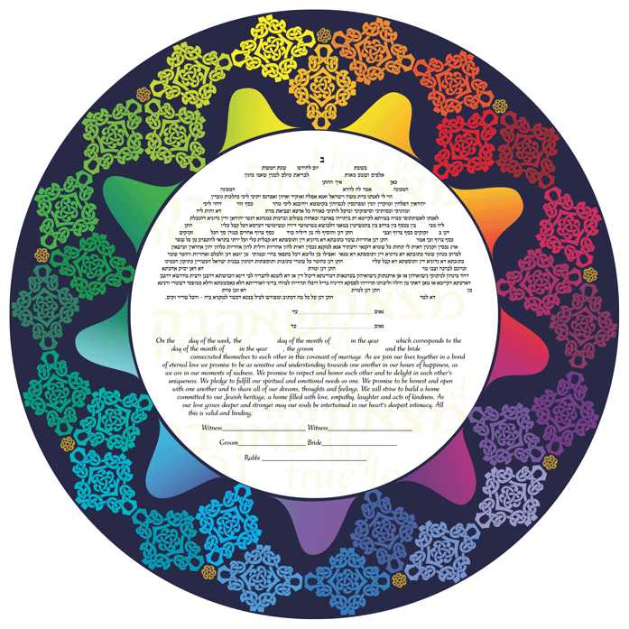 Rainbow Ketubah