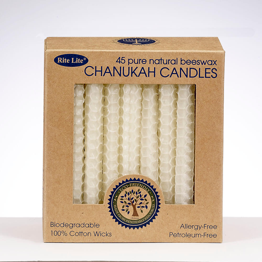 Natural Beeswax Chanukah Candles -Perfect For Hanukkah