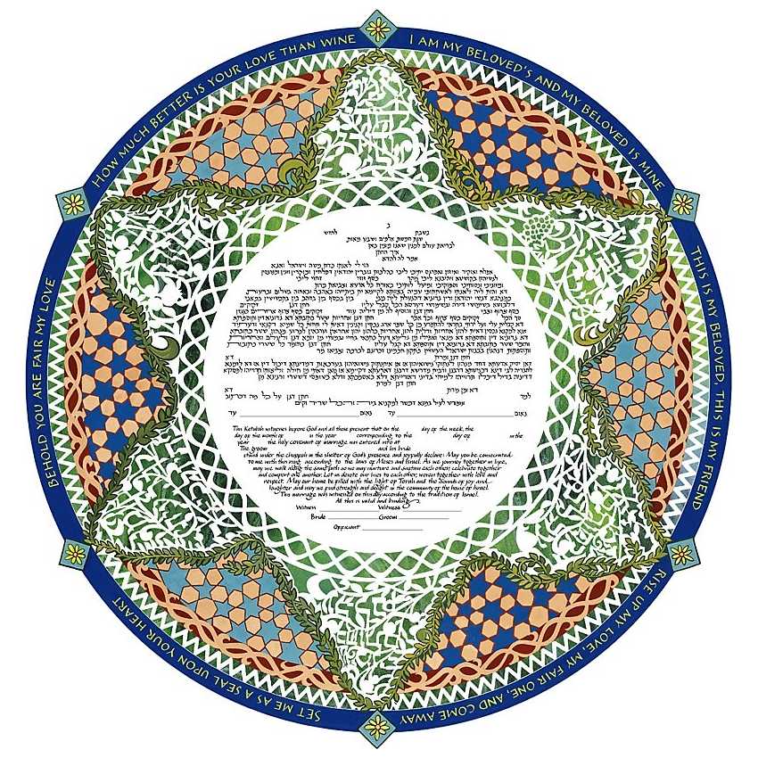 Round Song Of Songs Ketubah