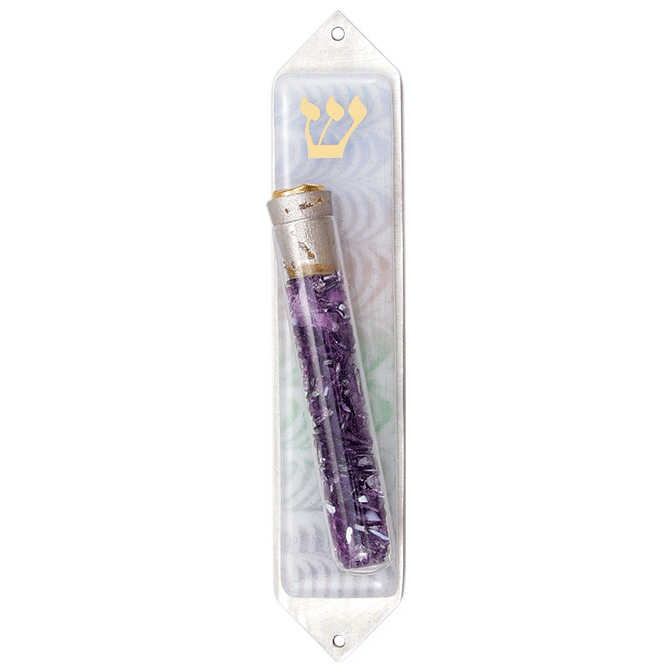 Sands Pastel Wedding Breaking Glass Keepsake Mezuzah Case