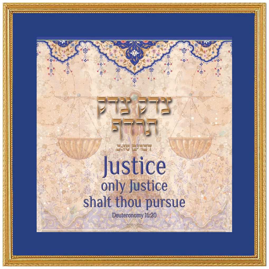 Scale Of Justice Framed Art Print