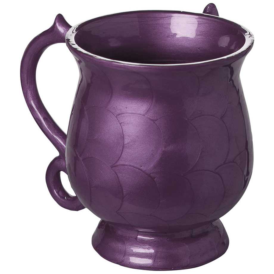 Scaled Design Aluminum Washing Cup - Purple