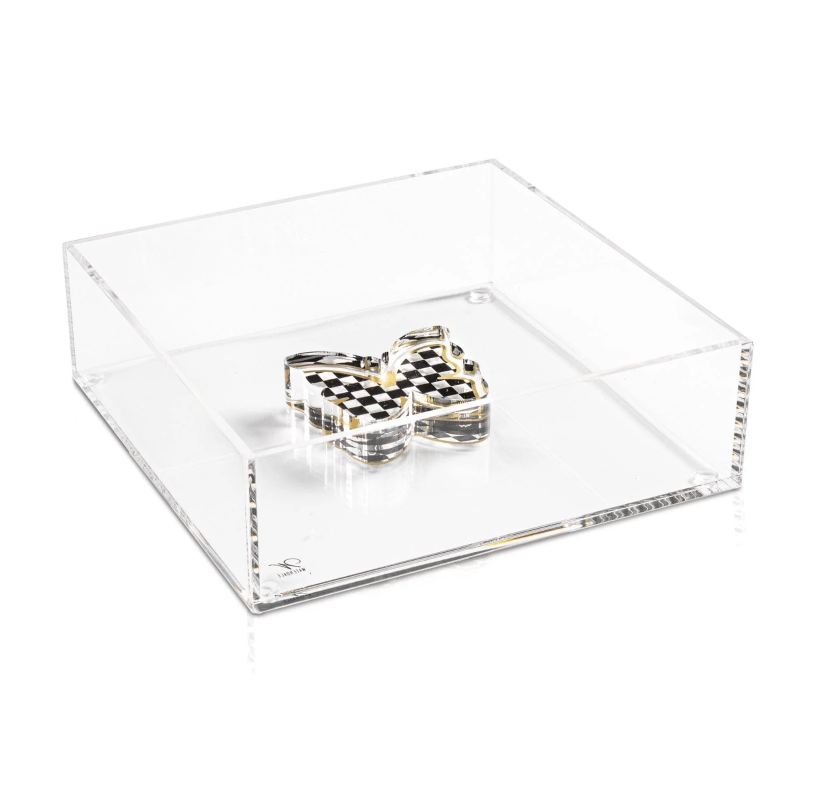 Waterdale Collection Onyx Butterfly Napkin Holder