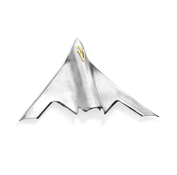 B-2 Bomber Mezuzah made from Iranian Missiles