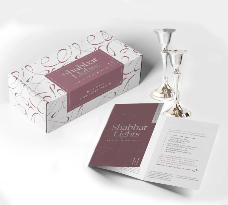 Shabbat Light Kit - 1 Candlestick