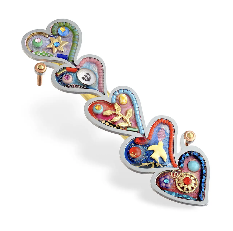 Tower Of Hearts Mezuzah Case