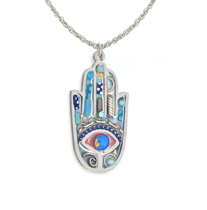 Blue Hamsa Necklace