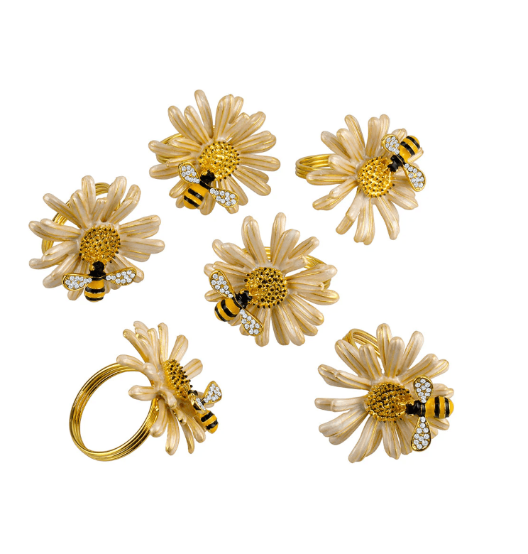 Bee Metal Napkin Rings