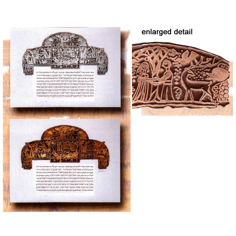 Seasons Ketubah - Copper By Gad Almaliah