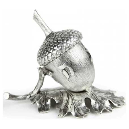 Silver Acorn Dreidel -Perfect For Hanukkah