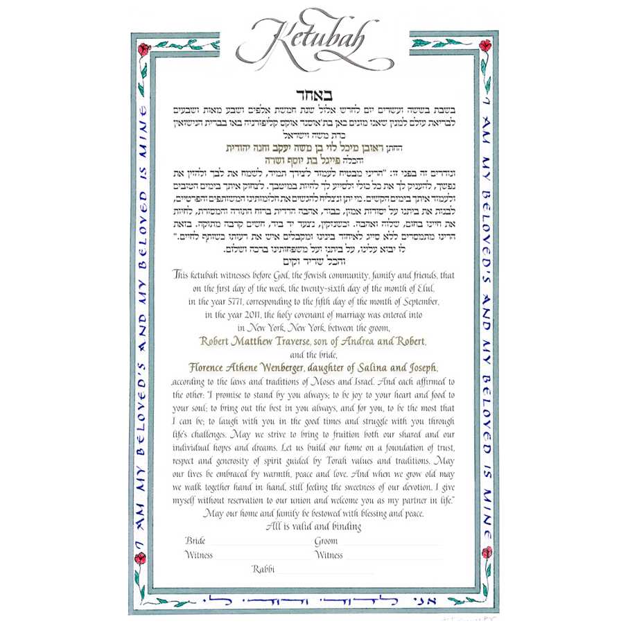 Simply Rose Ketubah