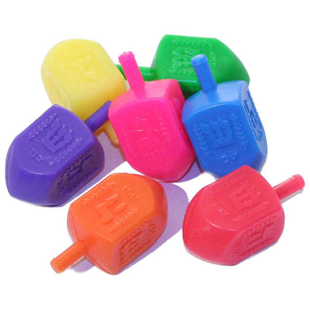 Small Colorful Dreidels - Set Of 100 -Perfect For Hanukkah