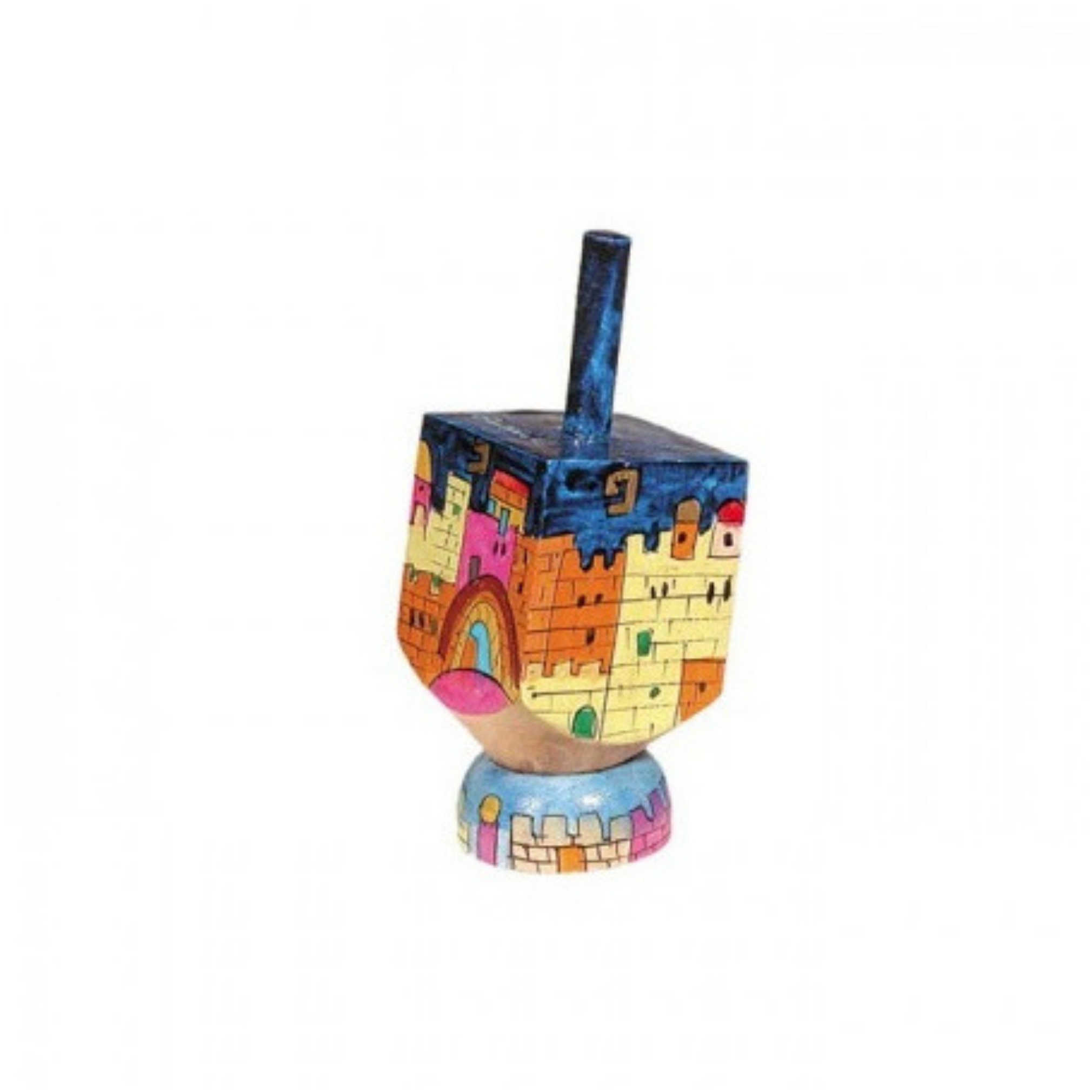 Small Jerusalem Dreidel By Yair Emanuel -Perfect For Hanukkah