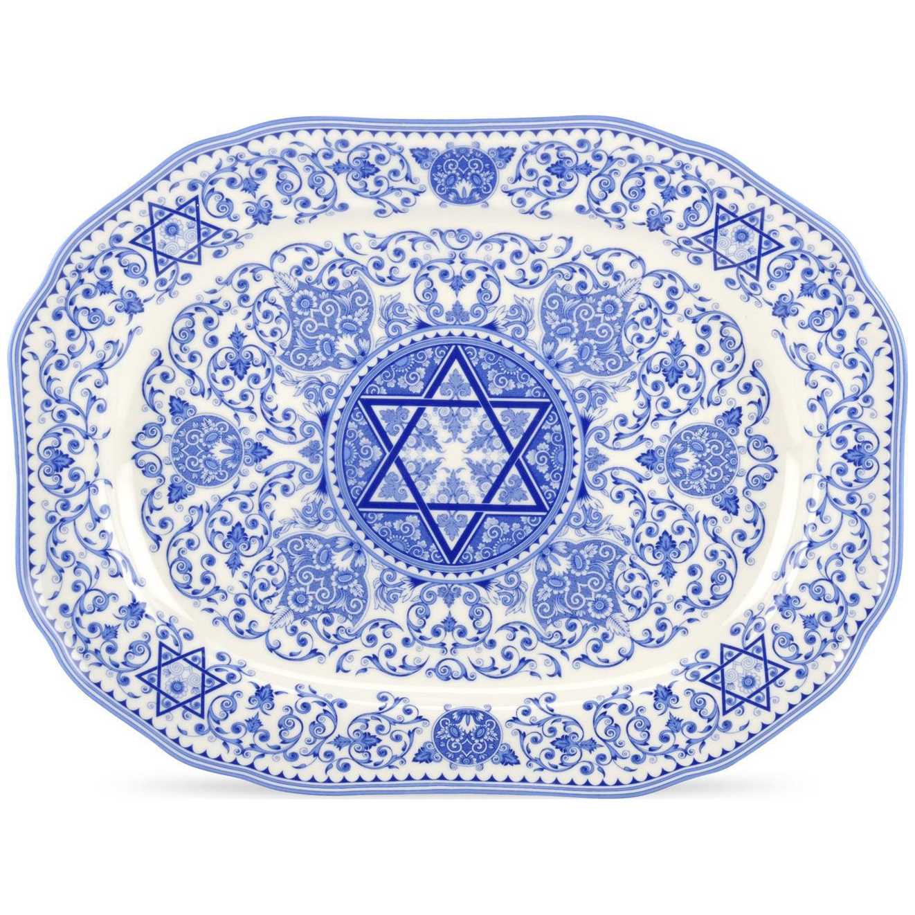 Spode Judaica Oval Platter -Perfect For Shabbat