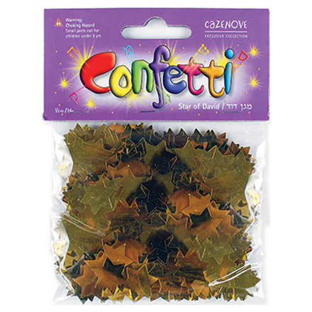 Star Of David Gold Confetti