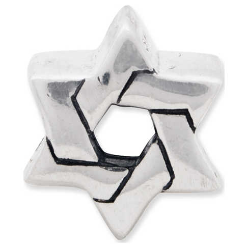 Sterling Silver Woven Star Of David Bead