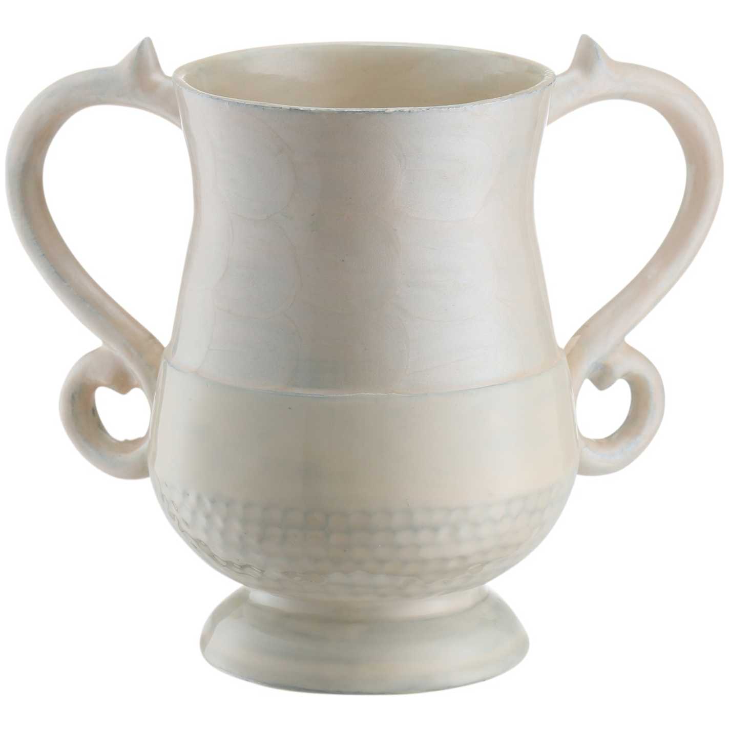 Swirl Aluminum Washing Cup - Pearl