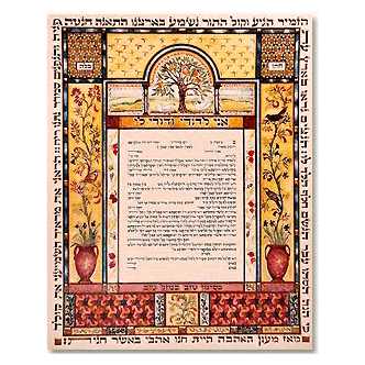 The Home Of Love And Tree Of Life Ketubah