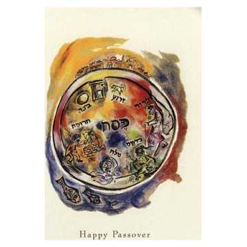 The Seder Plate - Box Of 10 Cards -Perfect For Passover