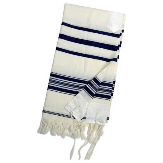 Traditional Black Stripe Wool Tallit