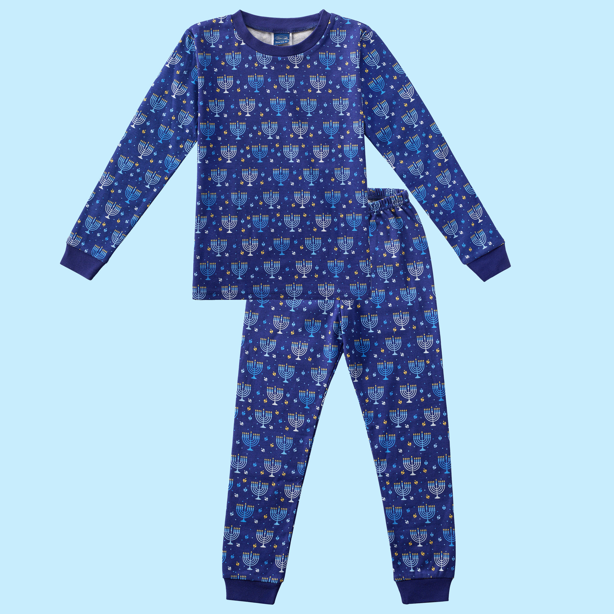 CHANUKAH KIDS PAJAMAS, 100% COTTON, SIZE 12-18 MONTHS, CARDED