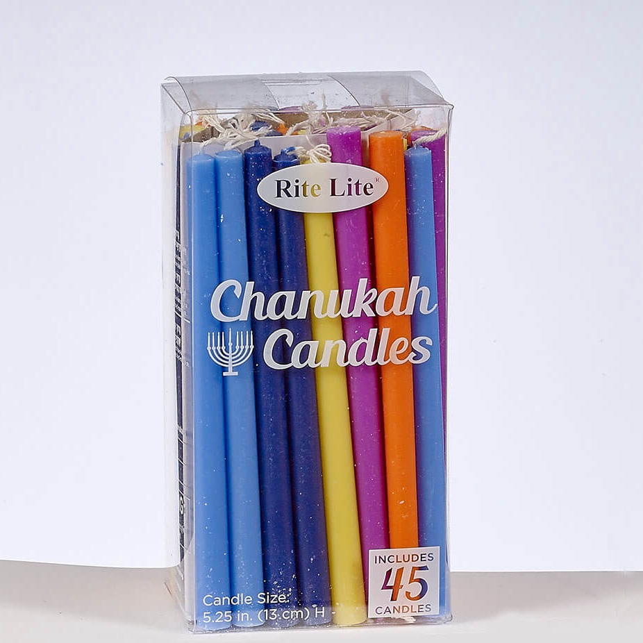 Deluxe Multi-Color Chanukah Candles -Perfect For Hanukkah