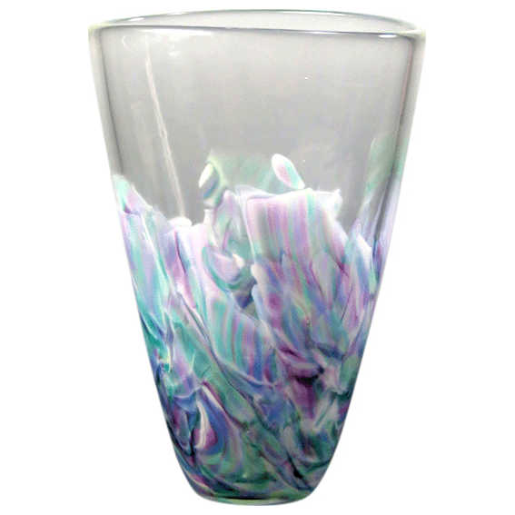 Wedding Glass Keepsake Oval Vase