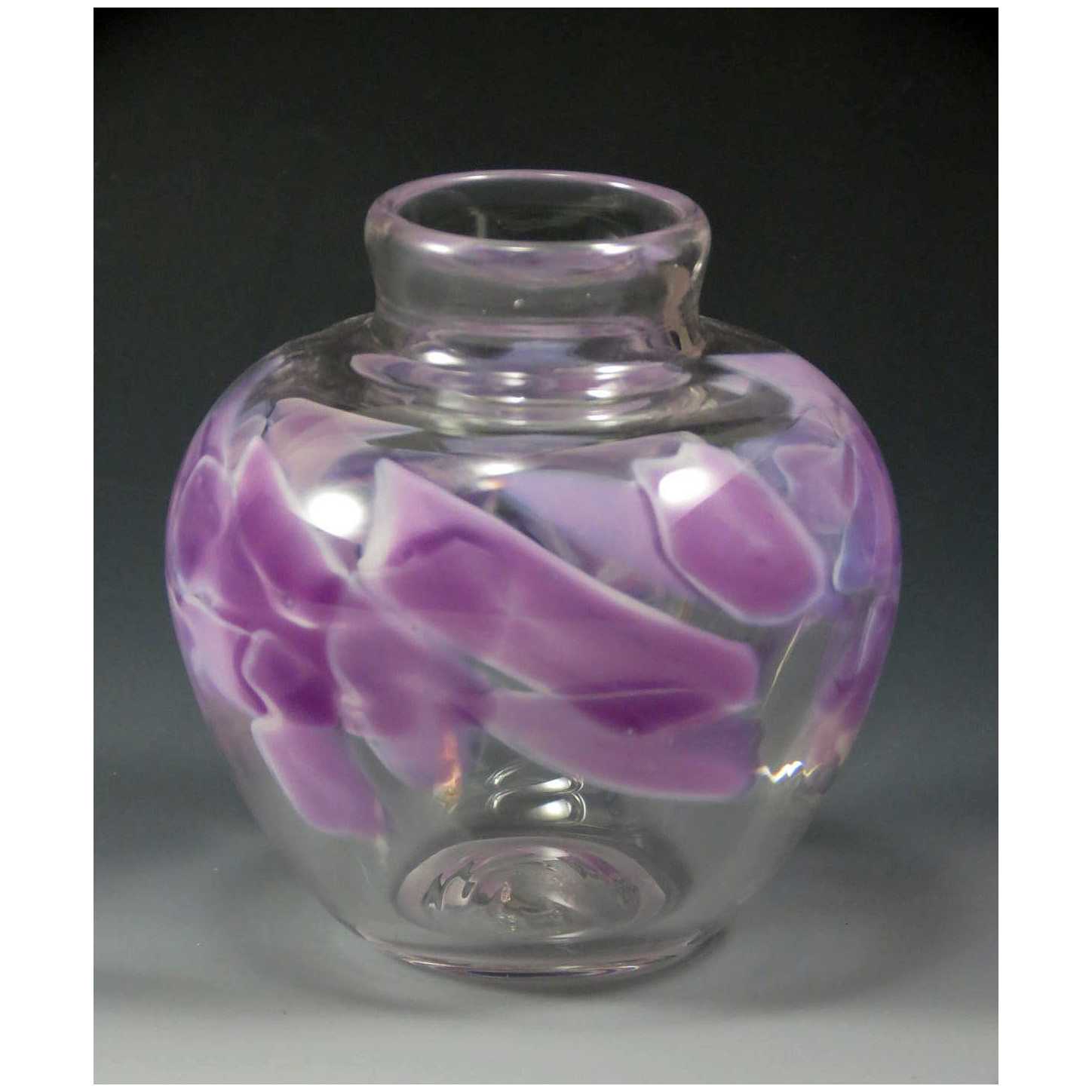 Wedding Glass Keepsake Round Bud Vase