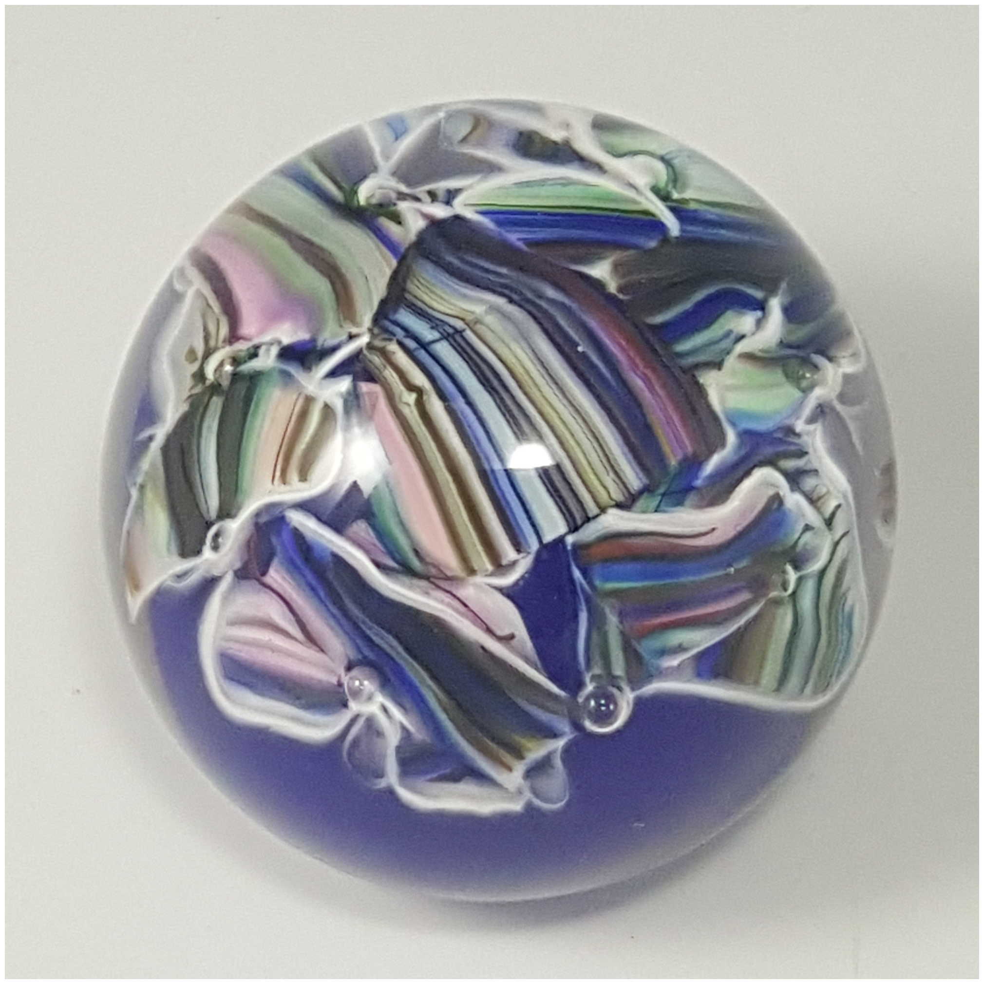 Wedding Glass Keepsake Round Paperweight