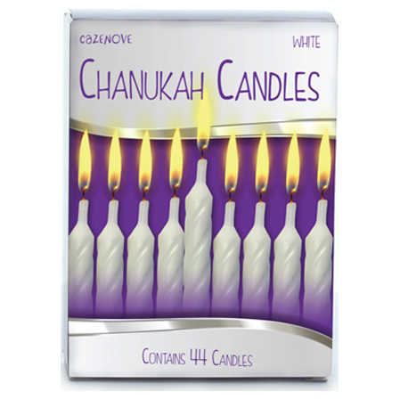 White Chanukah Candles -Perfect For Hanukkah