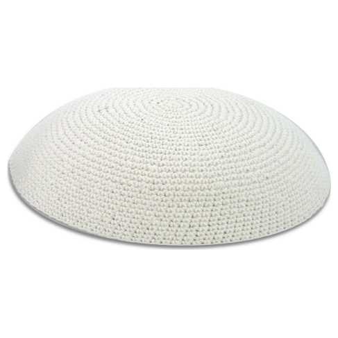 White Knit Kippah