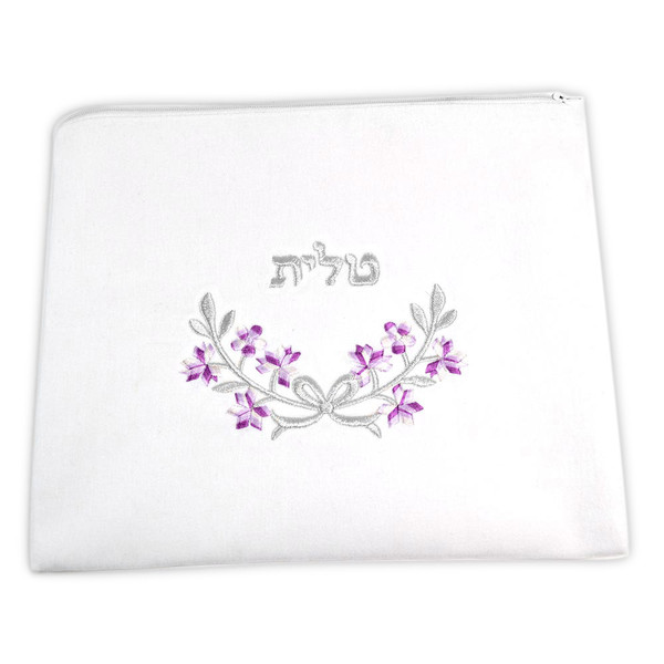 Violet And Silver Floral Talis Bag