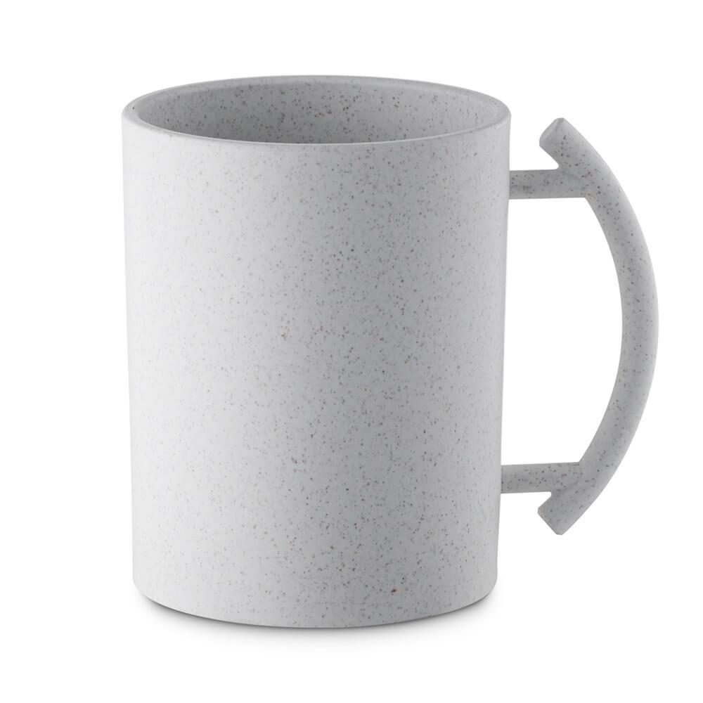 Acrylic Washing Cup White With White Handles