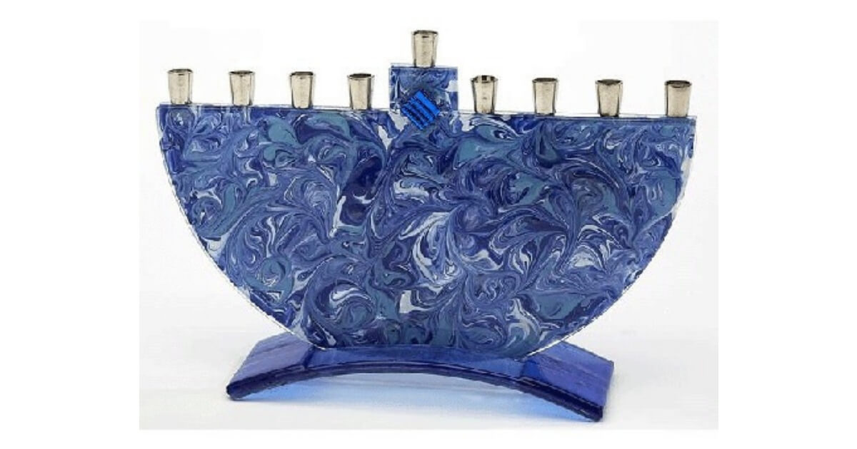 Marbled Menorah